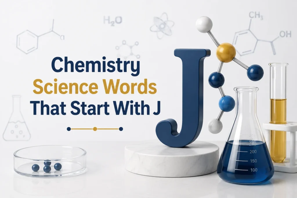Chemistry Science Words That Start With J