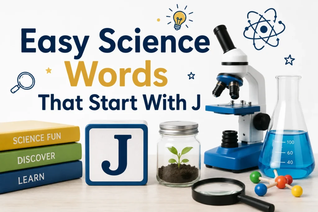 Easy Science Words That Start With J