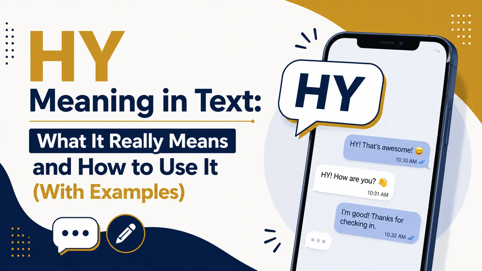 HY Meaning in Text
