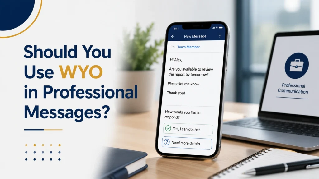 Should You Use WYO in Professional Messages