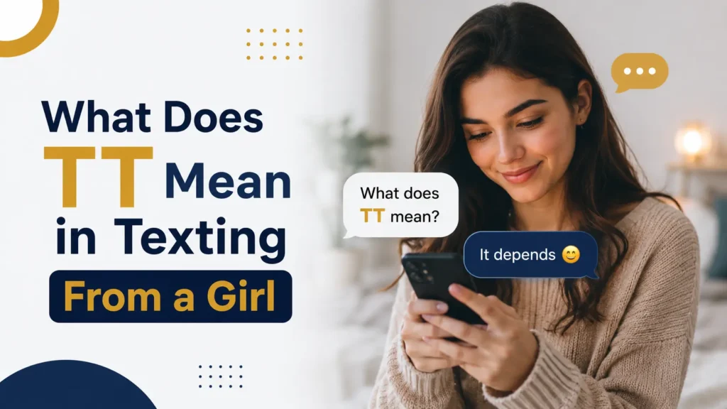 TT Mean in Texting From a Girl
