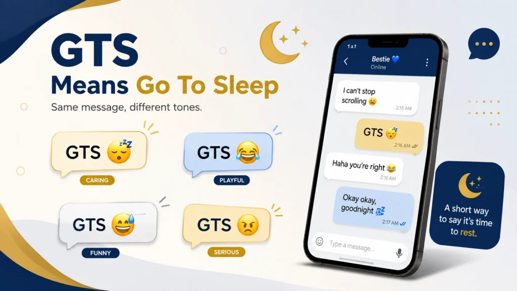 meaning of GTS in texting conversations